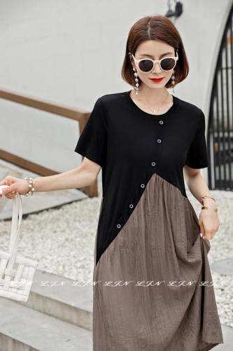 简约大方宽松连体裙，女装，莲佳妮