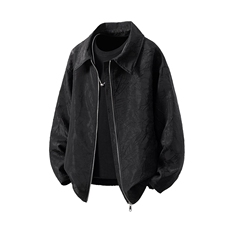 立体白底大码M-5XL情侣百搭夹克男：聚酯纤维JK8742P75控108，男装夹克，星座226-1