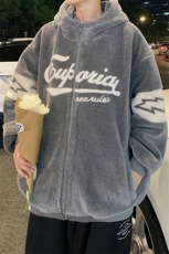 冬款港风学生加绒时尚棉衣羊羔绒连帽外套男女920-P110控价158，男装棉衣，电商A441-1