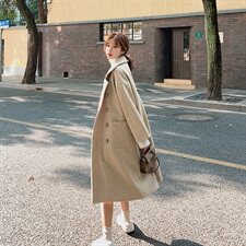 档口现货，爆款数据，过膝毛呢大衣外套871-p165k238，女装毛呢外套，Mushroom