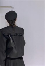 可脱卸娃娃领小香外套，其它，驿谷