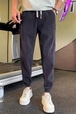 冬季新款博奥绒加绒休闲裤钢印束脚休闲裤保暖长裤901K171加绒P58，男装棉衣，星座901