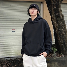 抖音得物高品质二开秋冬美式高街重磅结构辑明线连帽卫衣外套W75，男装卫衣，电商A486-1