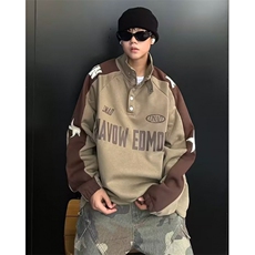 立领卫衣男春秋季新款美式宽松上衣服大码休闲套头外套TD846，女装短外套，星座1116A（原606A-3）