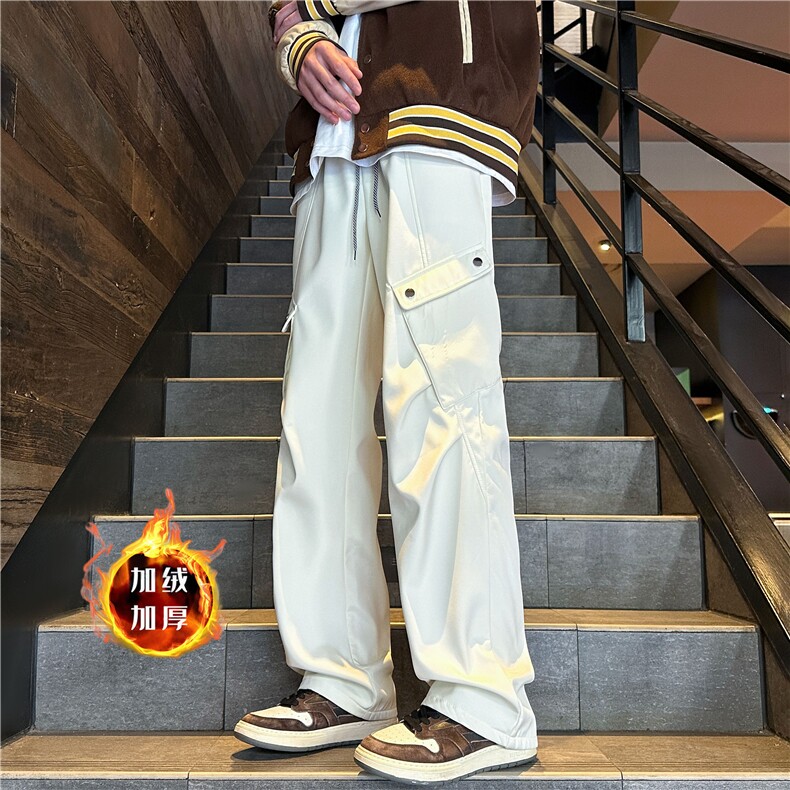 XZ616秋冬新款重磅加绒工装打褶分割休闲长裤TY099JR特P65控78,男装休闲裤,星座512A（原616）
