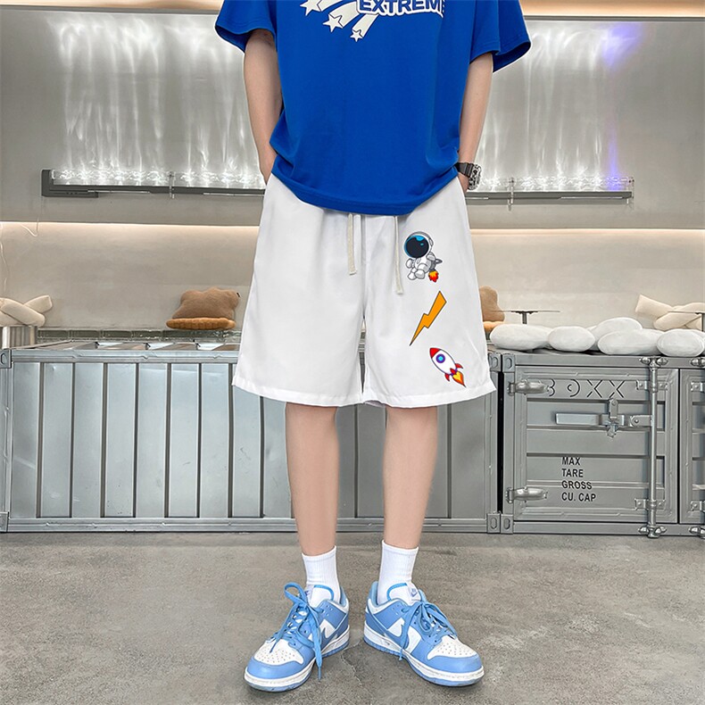 DK39165-P15港风休闲短裤男士大码运动五分裤男中裤男马裤,男装休闲裤,电商A040