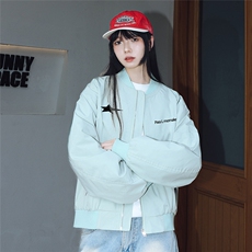 F6014女短款浅绿色
