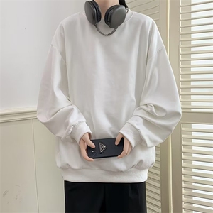 纯色卫衣外套男春秋季圆领休闲长袖衣服麂皮绒外套CW16P33图片