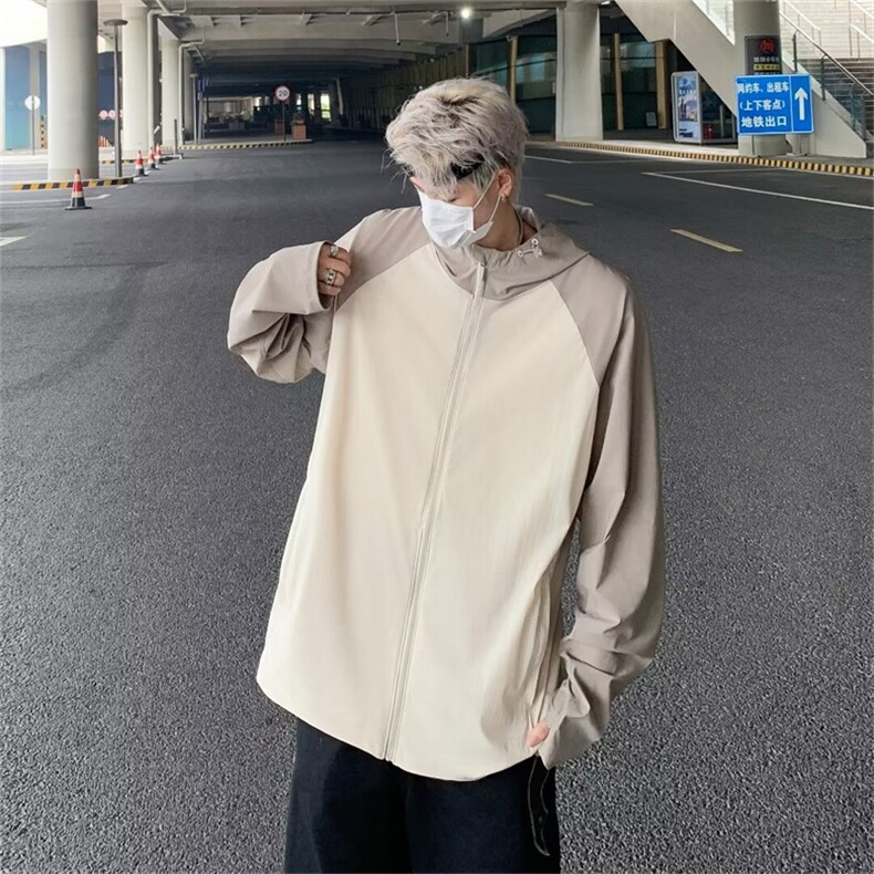夏季轻薄透气凉感夹克2024新款户外冰丝防晒衣男现货W8252-P40,男装防晒衣,星座512-4