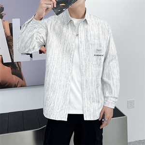 高品质纯棉加厚寸衫型夹克休闲外套店主社会小伙潮牌新款CS78P68图片