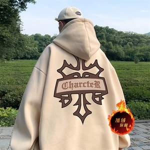 500克重磅秋冬美式加绒加厚卫衣外套DL1560常规特P35加绒特40图片