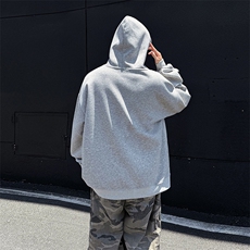 抖音得物二开26春装美式高街宽松结构螺纹拼接连帽卫衣外套X087，女装短外套，电商A486-1