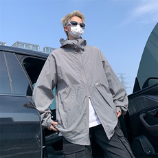 F212-P422024新款潮牌宽松冲锋衣外套山系户外连帽防晒衣男现货，男装防晒衣，星座512-6