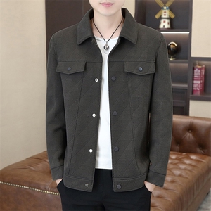秋季高品质男式翻领夹克外套型男休闲百搭青年外套男N7905-P110图片