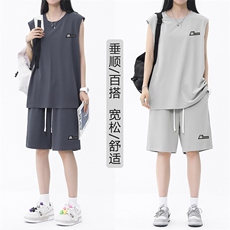 夏季薄款宽松舒适亲肤休闲套装TZ81-特批68，男装休闲套装，星座718