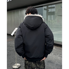冬季美式复古座山雕棉服外套男女款连帽工装加厚夹克M9089/P130，男装棉衣，星座506