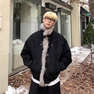 JY600-P97 座山雕毛绒绒高级感夹棉衣棉服 网图图片