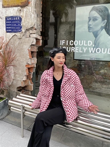 【现货】人人皆可棋盘格 红色 90绒,其它,欧尼蒂