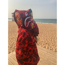 迷彩鲨鱼老虎头双帽卫衣男冬季开衫拉链连帽外套上衣W32，女装短外套，星座1116A（原606A-3）