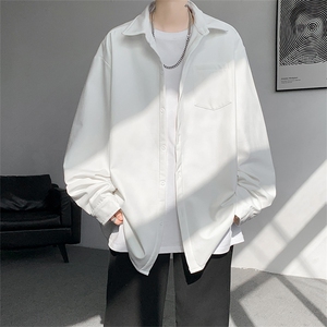 8XL-M 长袖衬衫男休闲牛津纺纯棉衬衣打底外套CS517P55控78图片