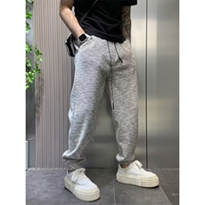1506-1/KC811/P50男新款条纹加绒卫裤潮流冬季加厚时尚运动裤，男装休闲裤，星座1506-1