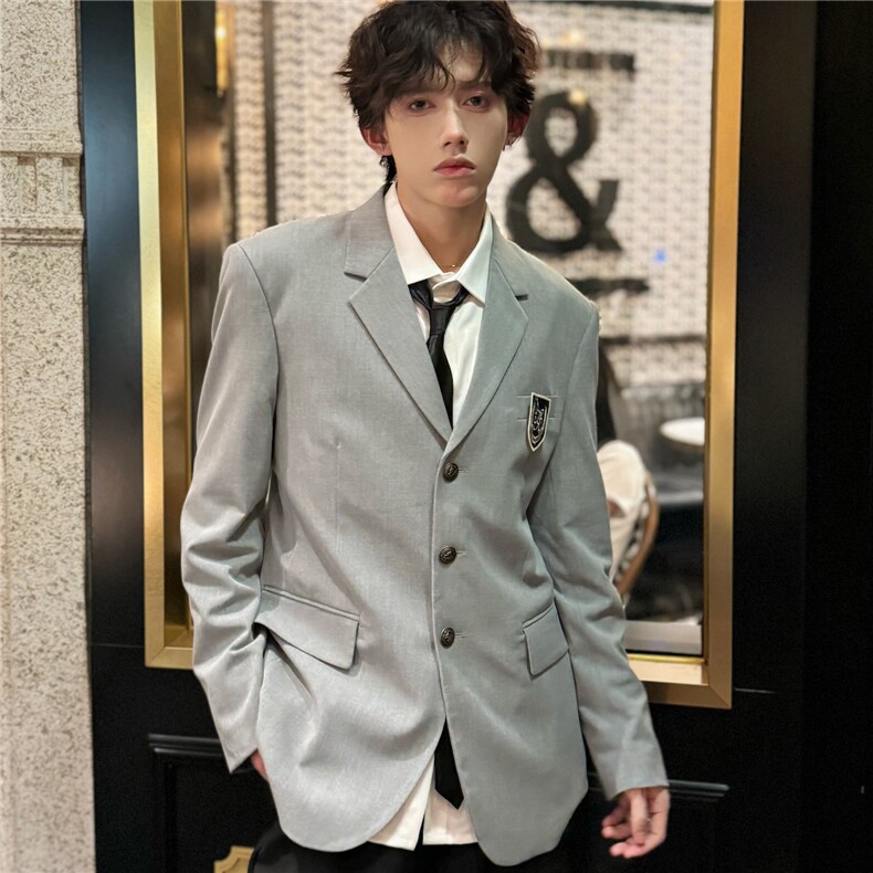 C316XZ1234P98秋冬新款制服校服班服西装学院风DK短款外套，男装西服套装，电商C316