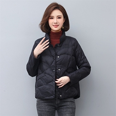 2022新款冬季保暖轻薄立领羽绒服女短款修身显瘦外套，女装羽绒服，依恋蒂丝