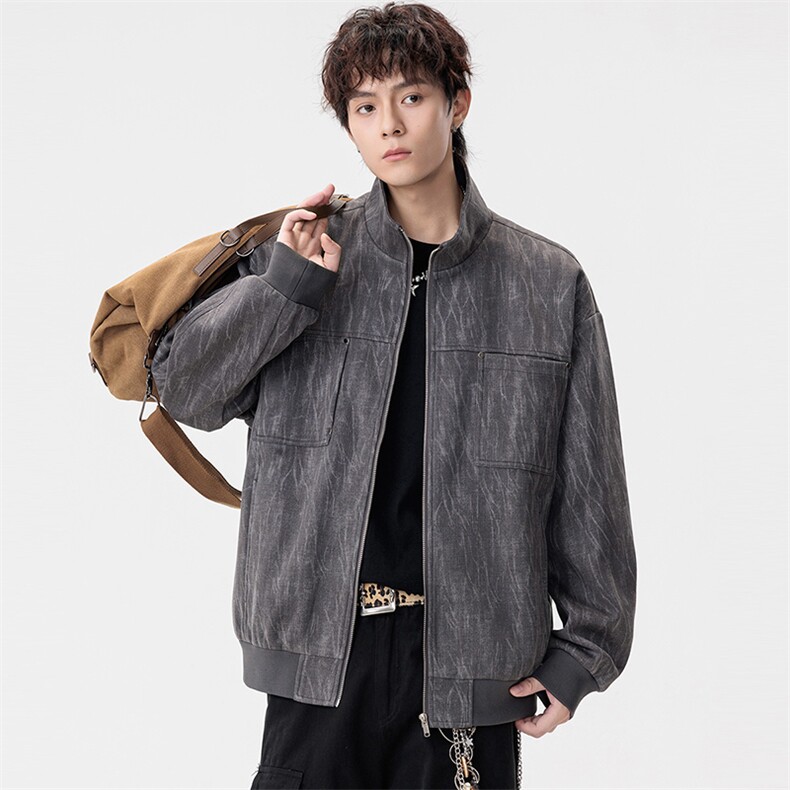 美式大码休闲夹克外套8555-P75控159大码元,男装夹克,星座209