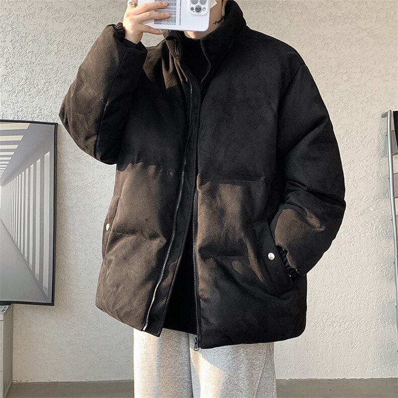 麂皮绒棉衣男大码立领棉袄子男羽绒棉服JM87099-P110,男装棉衣,电商A040