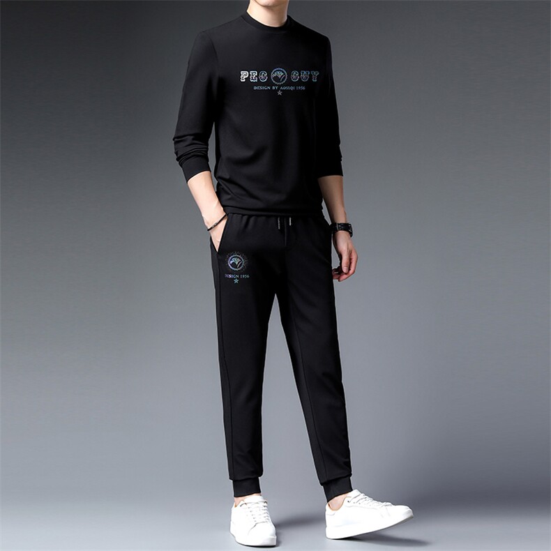 CA9813钱塘2020-2春秋时尚休闲帅气中青年男士套装P155,男装休闲套装,钱塘207-2