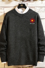 加厚加绒毛衣男大码毛线衣男针织衫M19257-P45加绒款-P65砖墙，男装针织衫/毛衣，电商A040A