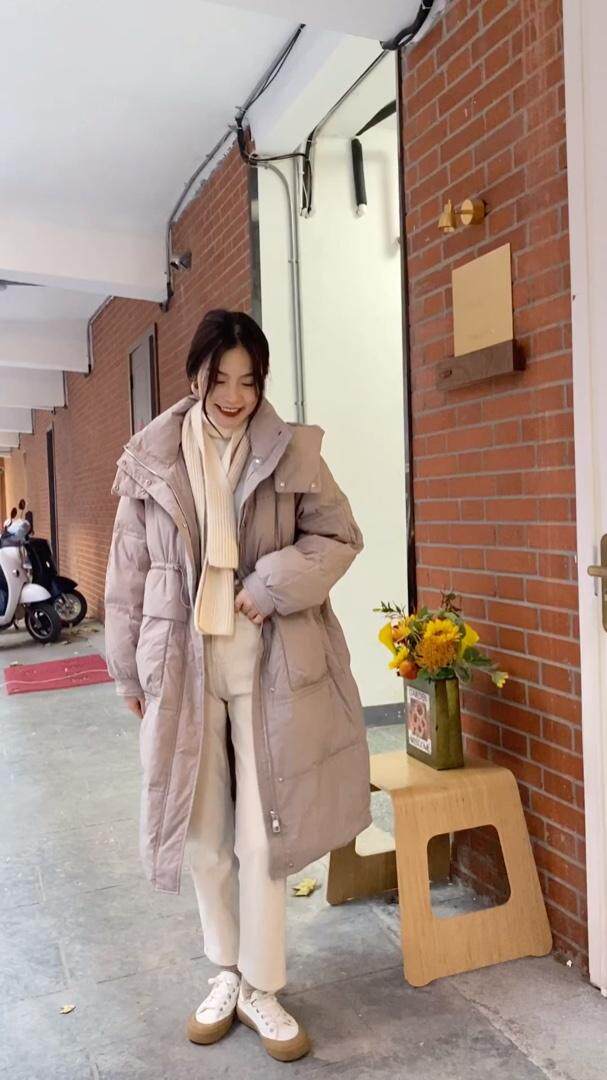 长款羽绒服，女装羽绒服，POHIO葆伊