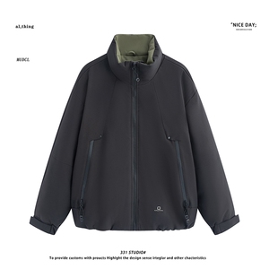 平铺~新标90白鸭绒冬季冲锋衣立领拼色羽绒服 E100/P268图片