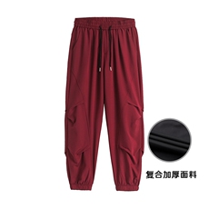 新复合面料夏季港风冰丝裤设计小众百搭冰丝防水休闲裤K5000P40，男装休闲裤，电商A128