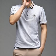 2023夏季新款男式短袖T恤POLO衫男士翻领纯色体恤HD9517-P50，男装Polo衫，星座1105-3