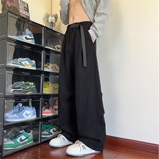 时尚重磅雪尼尔360g麦穗纹肌理感宽松休闲裤男K24064-特P38控75，男装休闲裤，电商A001