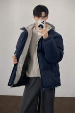 支持二开冬装加棉加厚连帽棉服男女大码棉衣外套面包服M811-P70，男装棉衣，电商A441