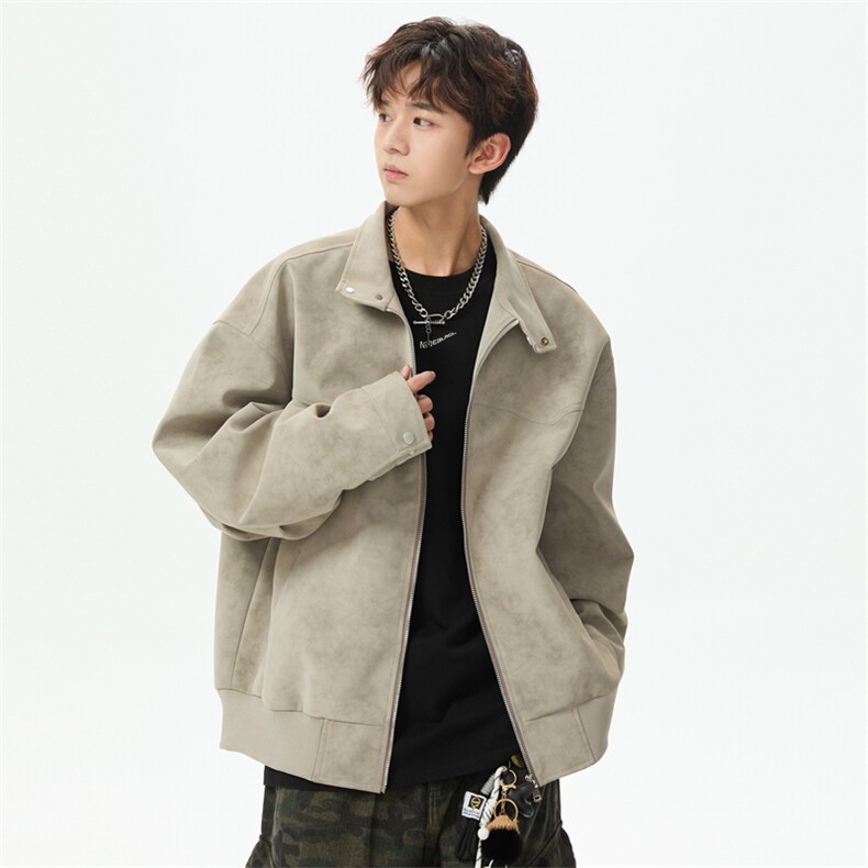 棒球服特批P75美式潮牌复古工装开衫外套男宽松休闲夹克男SY2507,男装夹克,星座610B-1