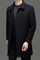 CSYM98898钱塘2020-2冬季厚款商务休闲中年男士羊毛大衣P230，男装毛呢大衣，钱塘207-2