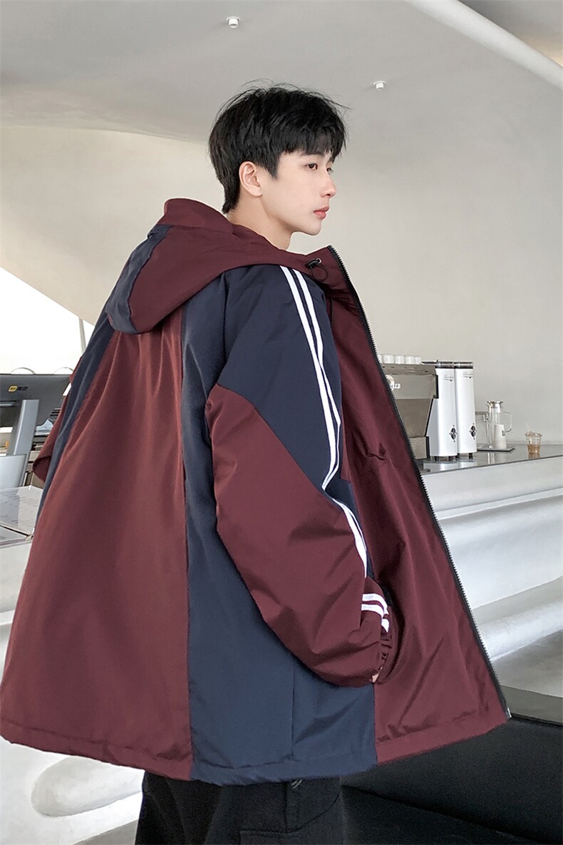 冲锋衣棉衣夹棉加厚夹克冬款保暖外套HY397JRP105常规HY397P95,男装夹克,电商A102B