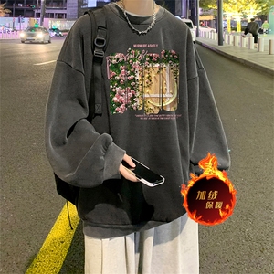 直播品质 500克重磅美式做旧水洗卫衣 H1337-常规特P45-加绒特P55图片