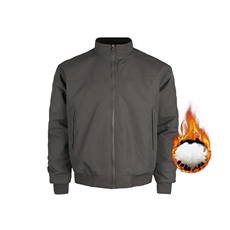 灰色加厚棉服