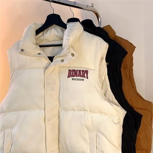 地毯时尚字母印花面包服立领保暖羽绒马甲A247-MJ106 P115控158图片