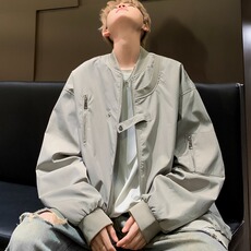 春秋季男士夹克宽松潮流休闲男装ins情侣款飞行服外套女HY679/P64，男装夹克，星座506