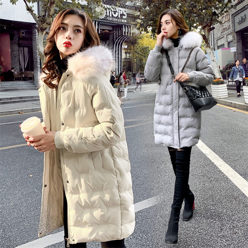 潮流时尚简约百搭棉衣/棉服2020年冬季长袖中长款舒适，女装棉衣/棉服，钱塘布衣