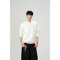 韩系学院风设计cleanfit卫衣简约纯色休闲打底常规P39加绒P49，男装T恤，电商B319