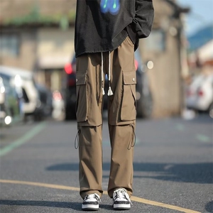 工装休闲裤男韩版潮流大口袋个性帅2025春季新款ins长裤K4714-P36图片
