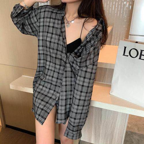 条纹衬衫，女装衬衫，XTZ style