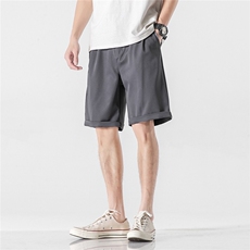 夏季港风日系工装短裤直筒裤宽松百搭五分裤休闲西装裤K135/P35，男装牛仔裤，电商A221A