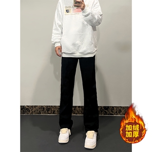 B221 美式ins高街加绒加厚牛仔裤 LK23010-P60 控78 加绒P70 控98图片